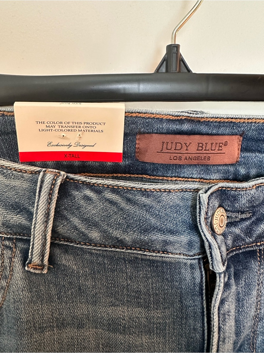 Judy Blue Light Blue Flare Jeans - Mid Wash Wide Leg - Picture 2 of 7